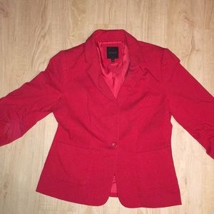 The Limited red lined blazer